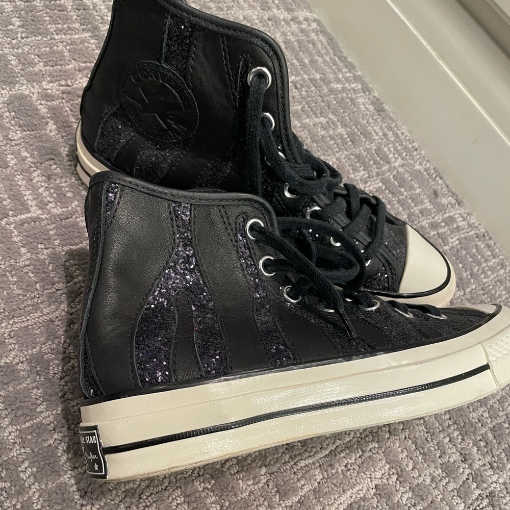 CONVERSE glitter high tops! Never worn